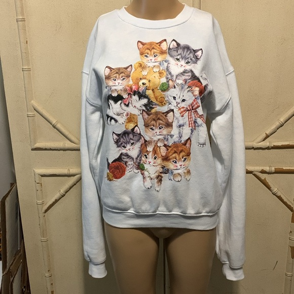 Kitschy Cats Kittens Sweatshirt - Picture 2 of 5